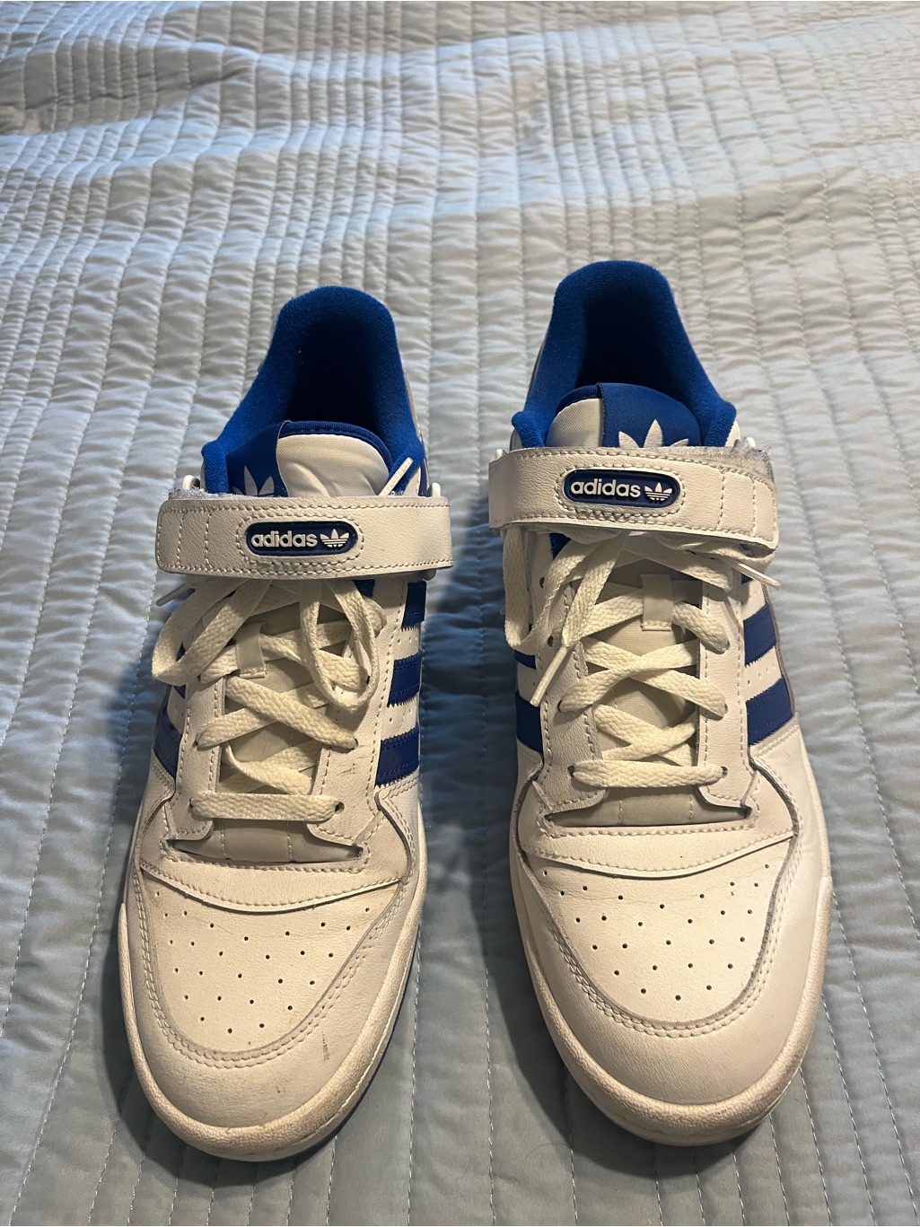 Mens Low Top Blue  White Forums Size 11
